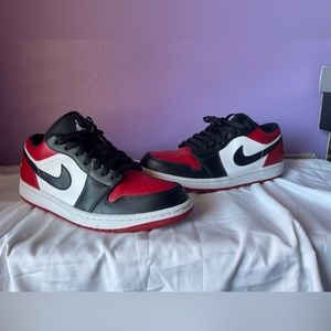 Jordan 1 low bred toe size 10 no box